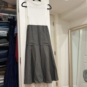 Zara color block midi dress
